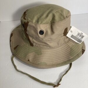 Tactical Bucket Cap Hat 6 3/8 Desert Camo Boonie Army Outdoor Fishing‎ Hunting